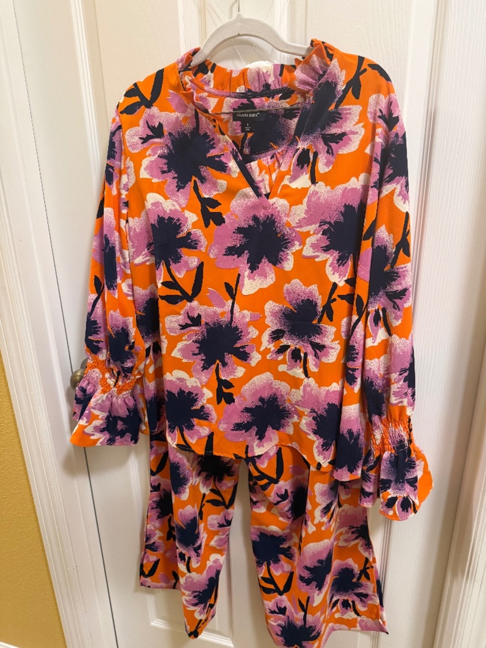 🌺 Studio Park Floral Set(2pc!) – Size Petite Large (14/16) – Bold & Chic! 🌺
